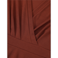thumbnail image 4 of Robe Courte à Col en V pour Femmes, Smockée, Manches Longues, Taille Haute, Ligne A, Cocktail, Mini, Été Automne, Robes 2025, 4 of 10