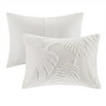 thumbnail image 4 of Ensemble de Couette en Coton Chenille Palmier Blanc Cassé, 4 of 11