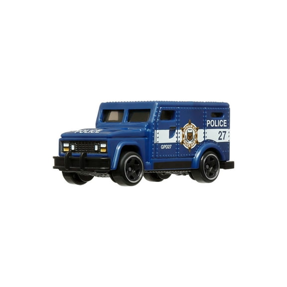 GCPD HW Armored Truck, Blue - Mattel Hot Wheels HDG89956L - 3" Scale Diecast Model Car