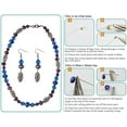 thumbnail image 4 of 1 Set 1 Box DIY 1 Set Jewelry Making Kit - Beading Starter Kits Jewelry Making Supplies for Adults Girls Teens and Women with Lobster Claw Clasps Blue, 4 of 9