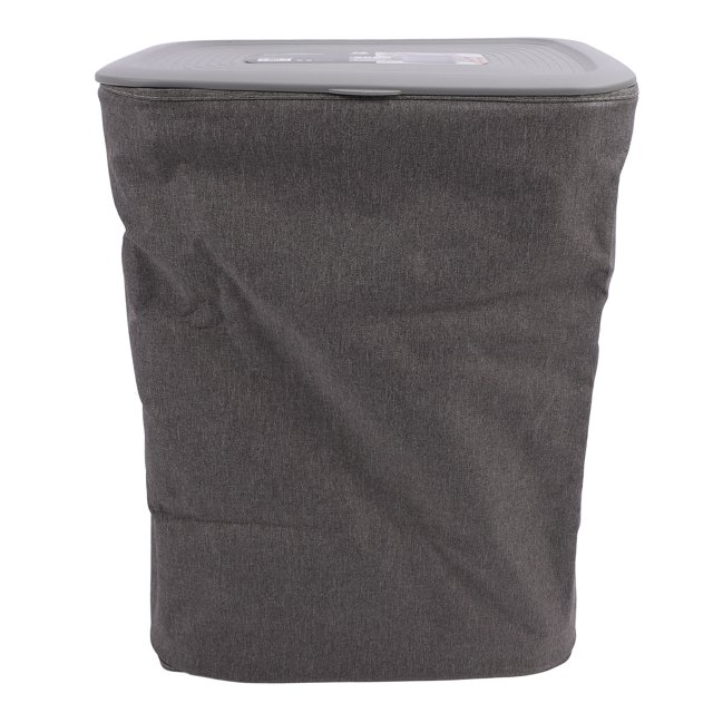 Cesta para la colada ANGGREK de Doble compartimento Con tapa Y Anillos de fijación de bolsa interior