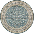 thumbnail image 2 of Unique Loom Narenj Medallion Pattern Design Rug 10' x 10' Round Blue/Tan, 2 of 10