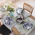 thumbnail image 7 of GZHJMY Round Placemats Set, Vintage Beautiful Flowers Washable Waterproof Coffee Mats Place Mats Indoor, Heat Resistant Table Mats Coasters for Kitchen Dinning Room, 7 of 7