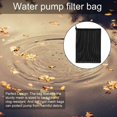 thumbnail image 5 of 2 Pack Pond Filter Bags, Reusable Drawstring Filter Bags, Pond Filter Socks - Large Mesh Bag - Black Pack of 2., 5 of 5