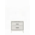 thumbnail image 7 of Haiden White Modern Nightstand with 2 Storage Drawers, 7 of 7