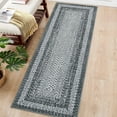 thumbnail image 2 of FairOnly 2'x8' Machine Washable Hallway Runner Rugs Braided Print Non Slip Runner Rugs for Entryway Laundry Room Rug Grey Soft Throw Rugs, 2 of 7