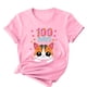 thumbnail image 5 of Camisetas de Cuello de Tripulación de Manga Corta para Mujeres Carta Impresa Camiseta 95% Poliéster 5% Spandex, Manga Corta Cuello Redondo Top Casual para Diario, 5 of 5