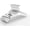 Clear with Silver Hook, variant on DEILSY White Hangers 50 Pack - Thin slim Space Saving, Plastic Hangers, Non Velvet Plastic hanger for Closet Organization Hanger for clothes adult