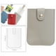 thumbnail image 3 of Titular de la tarjeta de crédito Estuche organizador portátil de cuero de PU para mujeres y hombres Regalo minimalista Cartera de bolsillo compacta de Gris Yinane Titular de la tarjeta de crédito, 3 of 7