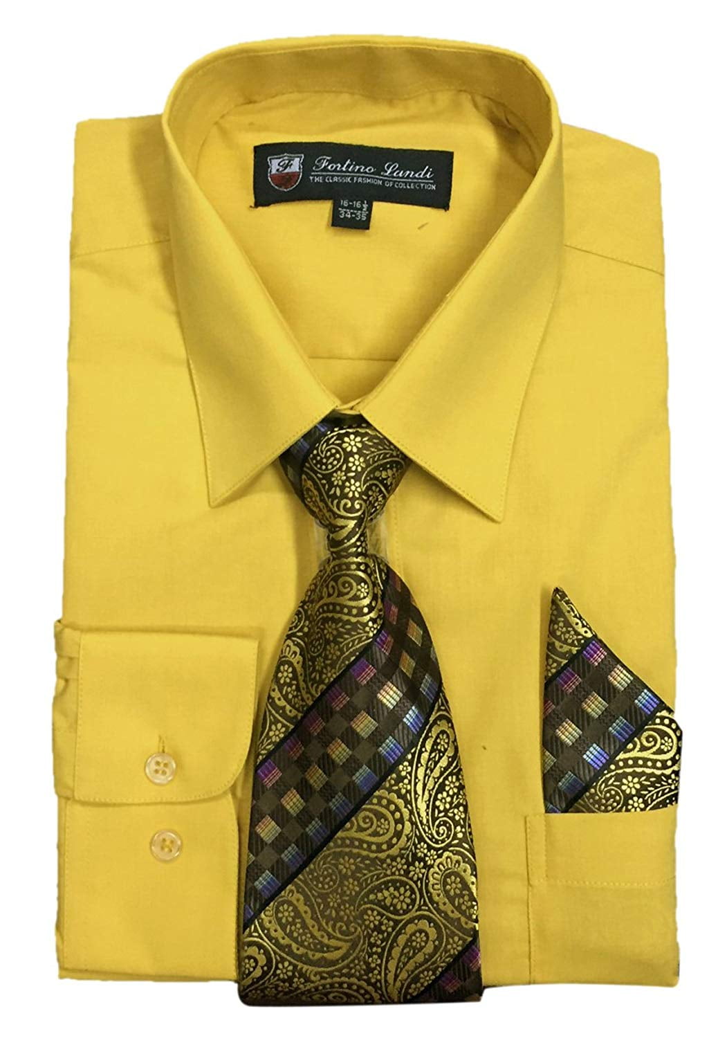 Mens Dress Shirt Front Pocket Solid 17 1/2