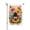 Style 2, variant on Welcome Spring Summer Garden Flag Black Lab Dog With Flowers & American Flag Double Sided 12x18 Inch Patriotic Yard Decor Outdoor House Flag