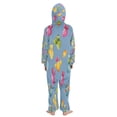 thumbnail image 3 of Vzayyk 4T-14Y Size Aviliable Cozy One-Piece Footless Sleeper Pajama Watercolor Illustration, 3 of 8