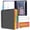 Black pocket organizer, variant on AGCAN 24 Pcs 3 Ring Binder Dividers with Tabs, Plastic File Dividers Binder Index Dividers with One Front Pocket and Tab, Multicolor, AGCAN Letter Size (9.8×11.2 Inch)