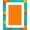 Orange Teal Yellow, Pattern 2, variant on ODIKA 8'x10' Washable Area Rug Graphic Beast Statement Tattoo Shaped Weird for Dining Room, Large Office, Lounge, Non-Slip Chair-Friendly Mat