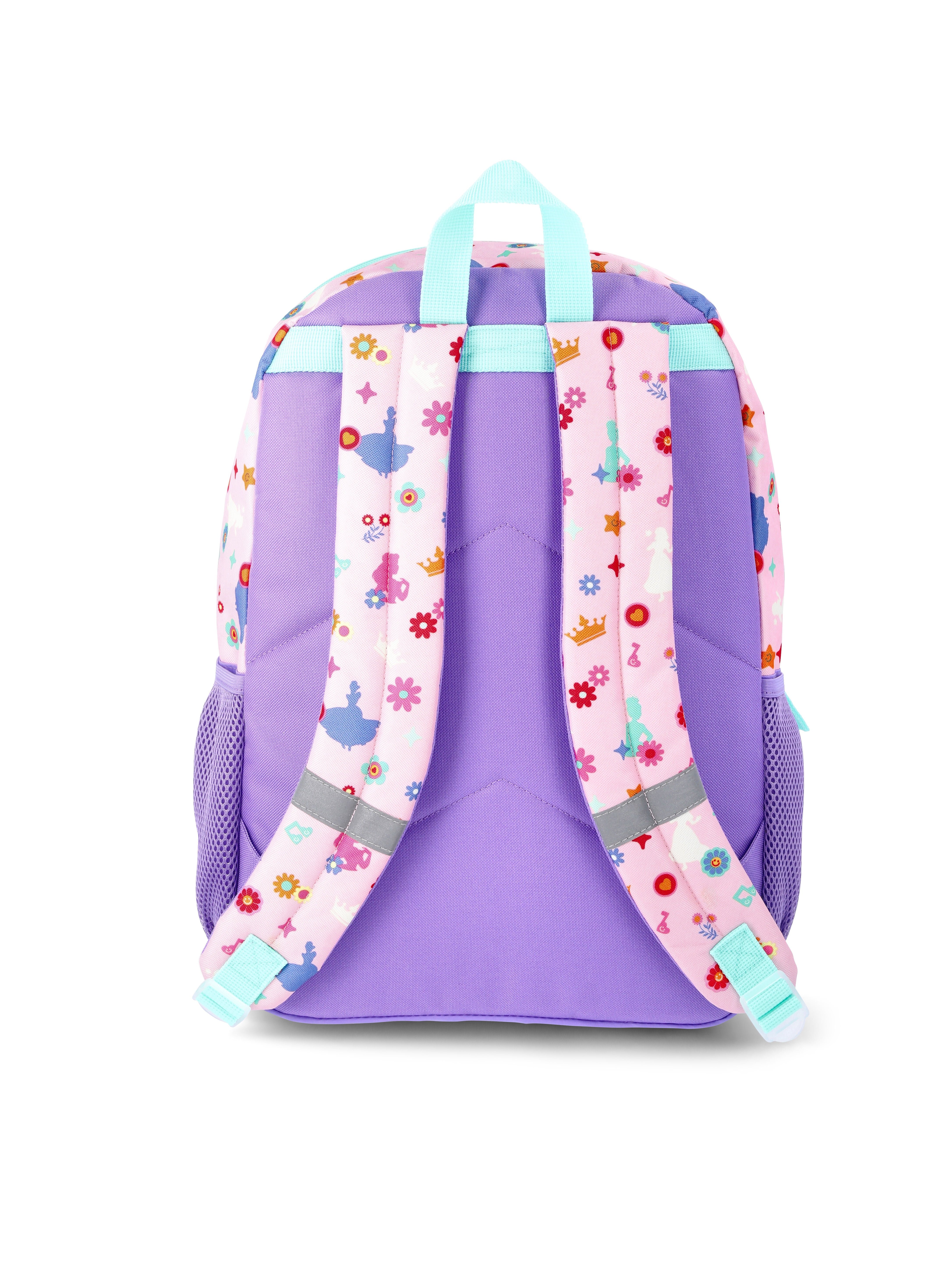 Disney Princess Girls' Light Up Single Backpack, Light Pink