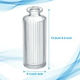 thumbnail image 3 of Bocaoying 12 Pack Glass Bud Vase, Small Flower Vase in Bulk, Vertical Stripes Bottles Ribbed, Clear Vases for Flower, Centerpiece Decorative Vases for Home Wedding Bridal Shower Decor, 3 of 8