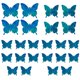 thumbnail image 1 of Decoración de pared de mariposas, 24 piezas, pegatinas de mariposas 3D para decoraciones de fiestas con imanes (coloridos, 24), 1 of 6