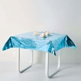thumbnail image 6 of Efavormart 50"x50" Metallic Foil Square Tablecloth, Disposable Table Cover - Turquoise for Wedding, Baby Showers, Birthday, Party, Banquet, Table Decorations, 6 of 11