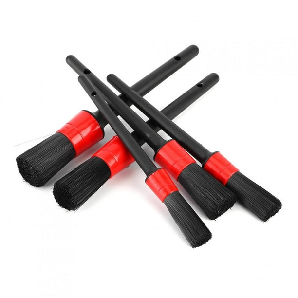 Cepillos de limpieza para automóviles, 5 piezas, cepillo para detalles de automóviles, cepillo para lavado de automóviles, cepillo para detalles, rendimiento potente