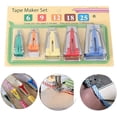thumbnail image 2 of Bias Binding Tape Maker Set of 5 Sizes (6mm/9mm/12mm/18mm/25mm) for Sewing and Quilting Bias Tape, Fabric Bias Tape Maker Tool, DIY Patchwork, Arts and Crafts, 2 of 5