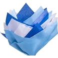 thumbnail image 3 of Wrapping Tissue Paper - 3 Color Tissue Paper Bulk For Wrap, Art Crafts, Diy, Pack Bags - 20 X 20 Inches - 120 Sheets - White, Blue, Light Blue, 3 of 5
