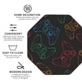 thumbnail image 4 of Disketp Gamepad Joystick Game Funny Coasters,4 Pcs Leather Coasters With Holder, Perfect Housewarming Hostess Gifts,Protect Furniture From Water Marks Scratch, 4 of 9