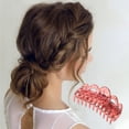 thumbnail image 3 of Unique Bargains 1 Pc Fashion Corrugated Edge Hair Clips Hairdo Clip Red, 3 of 5