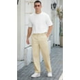 thumbnail image 6 of Iceglad Men's Stretch Cotton Straight Fit Casual Chino Pants, 6 of 8