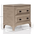 thumbnail image 4 of CoSoTower 2 Drawer Nightstand with Sand Finish, 4 of 8