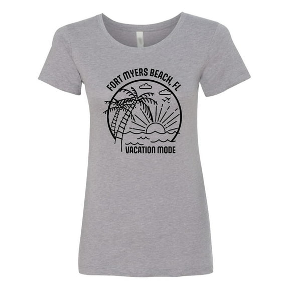 Inktastic Summer Vacation Mode Fort Myers Beach Florida Women's T-Shirt