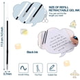 thumbnail image 2 of 24 Pieces Gel Ink Refill Fits Retractable Pens Universal Refill Replacement, Medium Tip Point 0.7 mm, Black Ink Refill, 115 mm Long (Black), 2 of 7