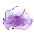 thumbnail image 5 of LEKODE Tea Party Fascinators for Women Women Hats Fashion Head Piece for Women Feather Headpiece Fasteners Hats for Women Tea Party Hat Ladies Hats Purple One Size, 5 of 9