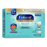 Enfamil Newborn PREMIUM Formula, Ready-to-Use, 2 fl.oz. Nursette Bottles (24 Count)
