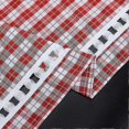thumbnail image 4 of Set of 2 Blackout Curtains Perforated with 2 Plaid Window Decorations for Interior Bedroom Red H/W 120/80cm, 4 of 4