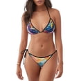 thumbnail image 1 of Balery Colorful Whimsical Earth Pijama Estampado Bikini de Dos Piezas para Mujer - Conjunto de Bikini Ajustable Sexy y Cómodo para Playa, 1 of 6