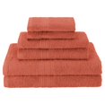 thumbnail image 1 of Superior EF-HAND CO Eco-Friendly 100 Percent Ringspun Cotton Hand Towel Set - Coral, 6 Pieces, 1 of 1