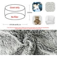thumbnail image 2 of Funda para Puff YudouTech 150 cm Gris Nieve de Terciopelo PV, 2 of 6