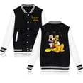 thumbnail image 2 of Chaqueta bomber universitaria de béisbol con dibujo de perro Pluto de Disney para hombre y mujer, estilo hip hop, estilo Harajuku, para niños y niñas, 2 of 4