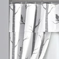 thumbnail image 2 of Lush Decor Bird on the Tree Shower Curtain Set, Gray, 16 pc, 2 of 3