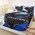 thumbnail image 3 of jejeloiu Volleyball Sport Bed Sheets,Boys Ball Game King Sheets For Kids 4pcs, 3 of 7