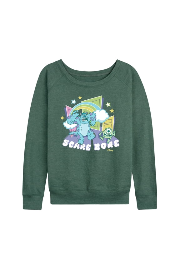Monsters Inc. - Scare Zone In The Clouds - Women's Lightweight French Terry Long Sleeve Shirt