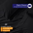 thumbnail image 3 of JS Sanders Universal AFT Berth 3 Piece 100% Egyptian Cotton 800TC V Berth Bedding Fits mattresses up to 8” Depth Durable & Easy Washable - Great Gift for Boaters Black, 3 of 8