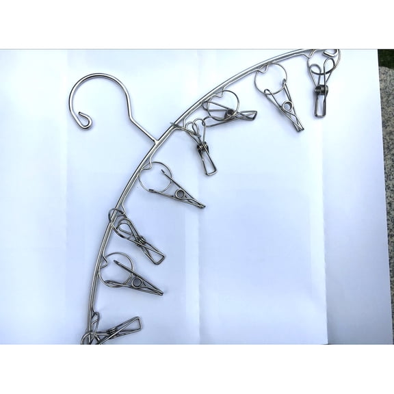 COSMOBETTY 1Pack Quick Drying Hanger Silver Rectangular Shape for Home Laundry Use