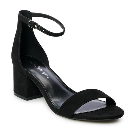 madden girl Ileana Women's Dress Sandals Color: Black Micro Size: 5