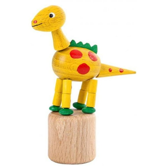 Dregeno Push Toy - Wobbly Yellow Dinosaur