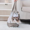 thumbnail image 6 of Dvruxg Small Cat Bag - Soft Cat Carrier & Light Dog Crossbody Bag with Shoulder Strap for Pets(Gray), 6 of 6