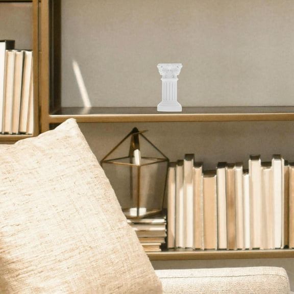 FUTUREORYY Interior Decoration Miniature Roman Pillar White 1Pcs 2.56X1.34X1.34in