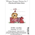 thumbnail image 2 of Whipper Snapper Cling Stamp 4"X6"-Love Bear, Pk 1, Whipper Snapper Designs, 2 of 2