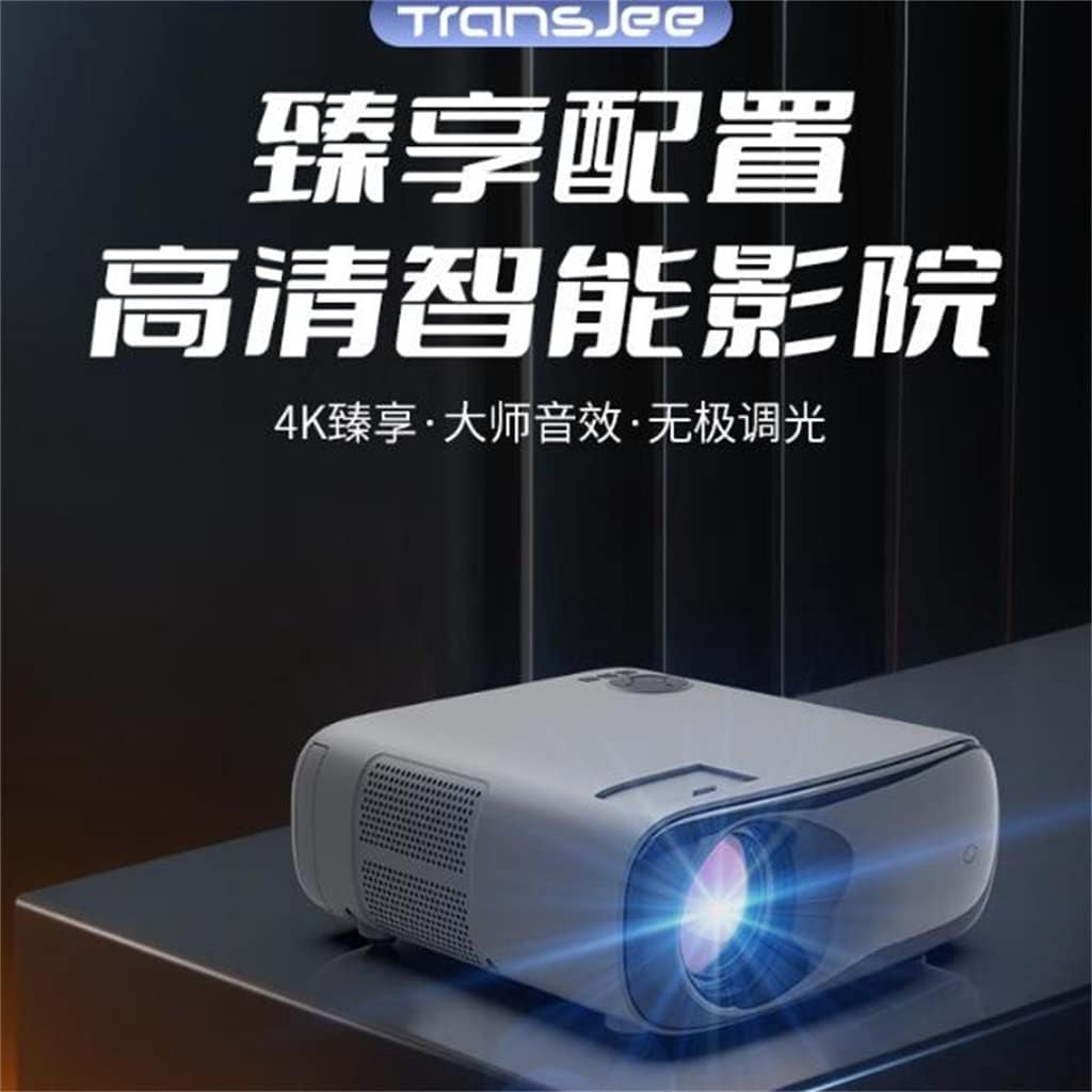 Projector Office Support 4K High Brightness LED Screen Voice Mini Home Projector (D As the picture shows)