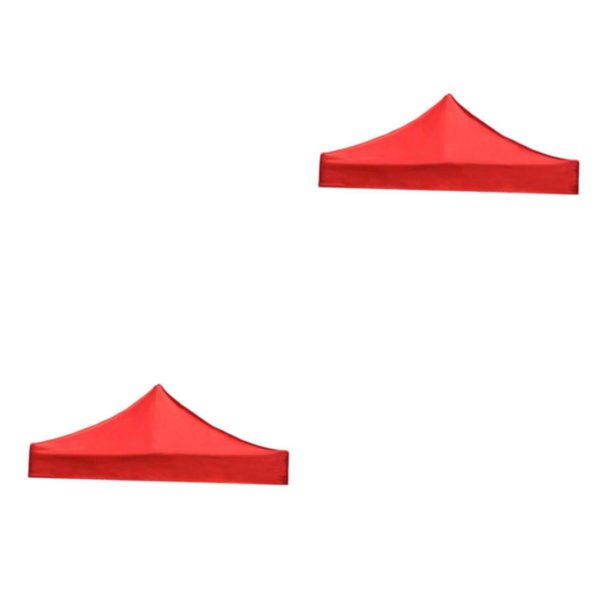 Eigraketly Replacement Oxford Camping Tent Canopy Awning Outdoors Top 1.9x1.9m Cover Rojo 2piezas